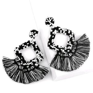 Black and White Tassels